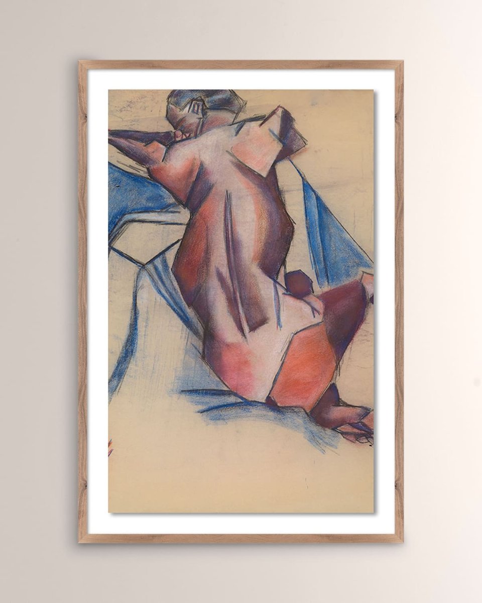 "Figure Study in Color" Framed Giclee by Lesley Frenz